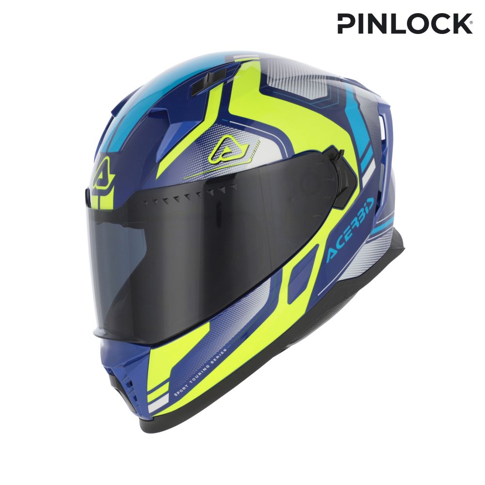 ACERBIS - X-WAY GRAPHIC HELMET BLUE YELLOW
